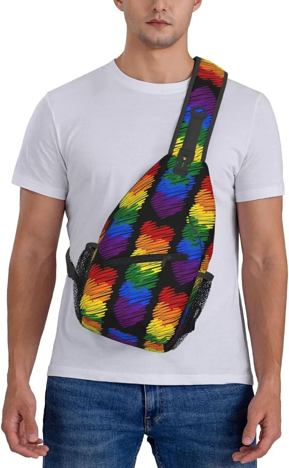 Chest Sling Bag Crossbody Shoulder Backpack Bag Gym Cycling Travel Hiking Daypack Cross Bag