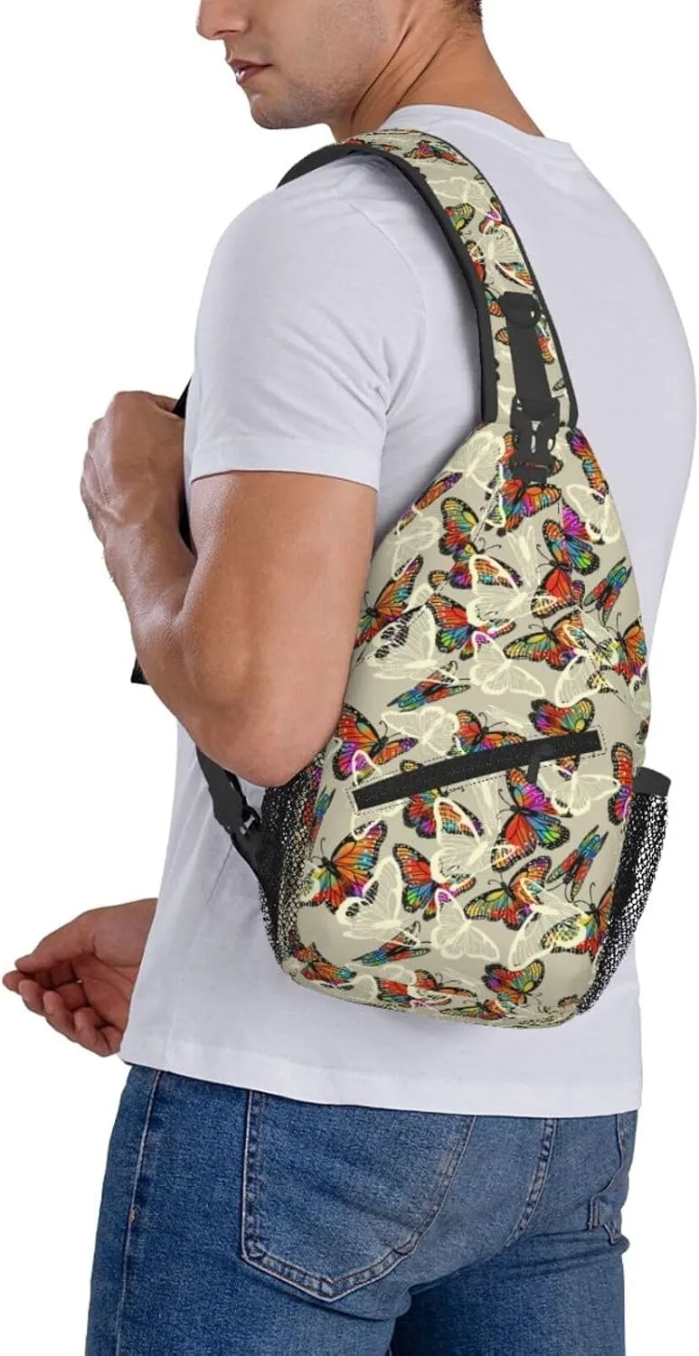 Chest Sling Bag Crossbody Shoulder Backpack Bag Gym Cycling Travel Hiking Daypack Cross Bag