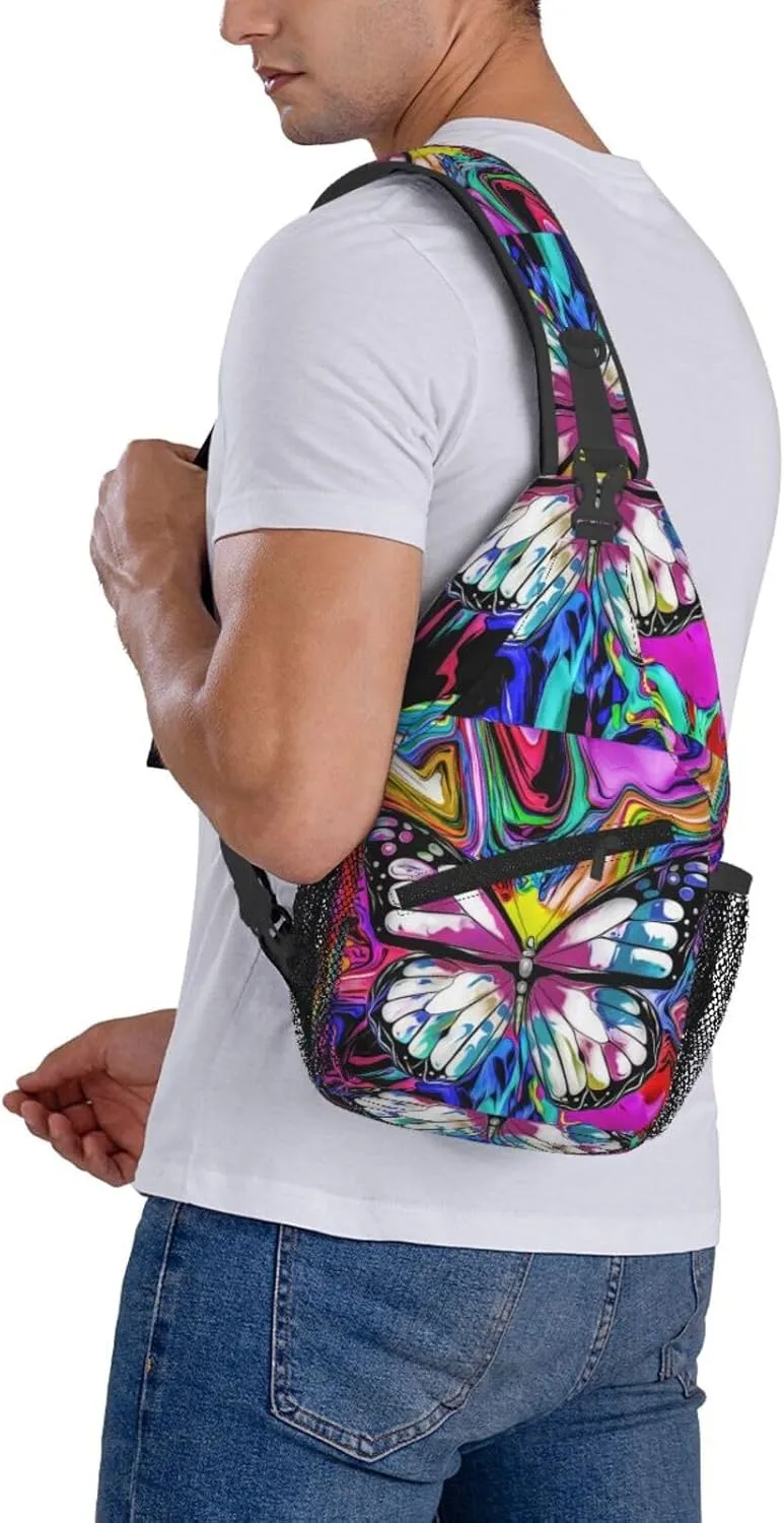 Chest Sling Bag Crossbody Shoulder Backpack Bag Gym Cycling Travel Hiking Daypack Cross Bag