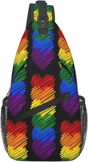 Chest Sling Bag Crossbody Shoulder Backpack Bag Gym Cycling Travel Hiking Daypack Cross Bag