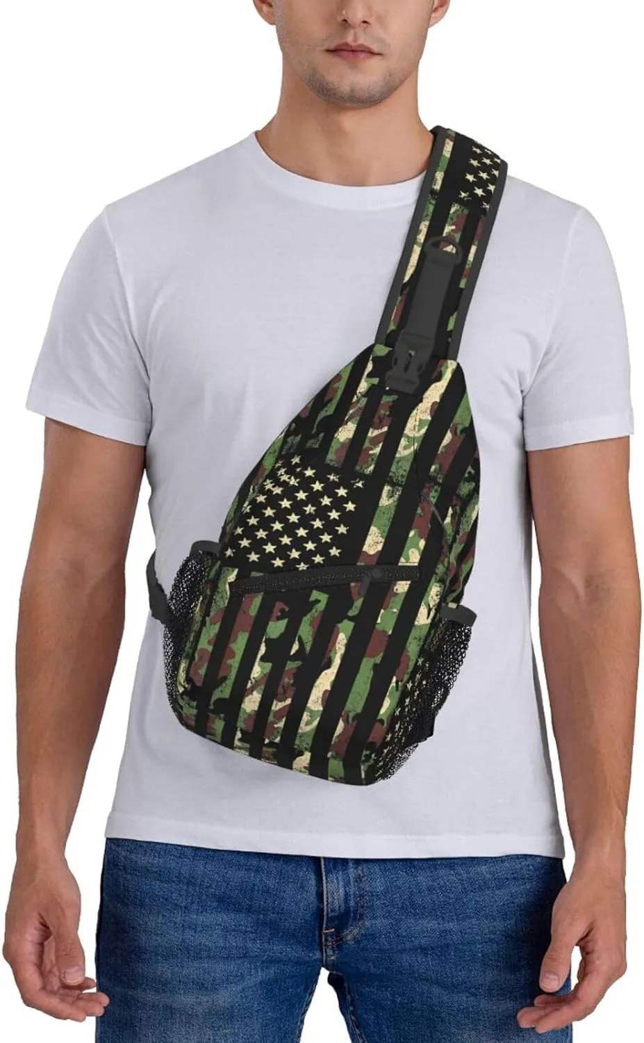 Chest Sling Bag Crossbody Shoulder Backpack Bag Gym Cycling Travel Hiking Daypack Cross Bag