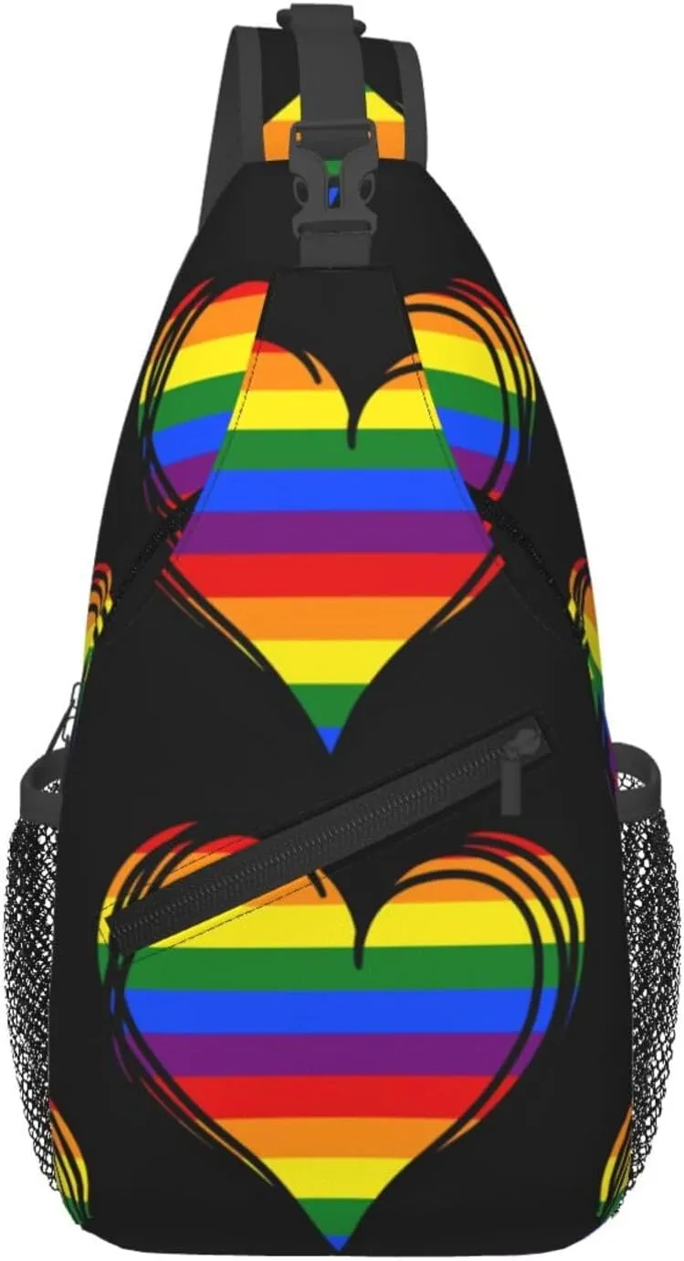 Chest Sling Bag Crossbody Shoulder Backpack Bag Gym Cycling Travel Hiking Daypack Cross Bag