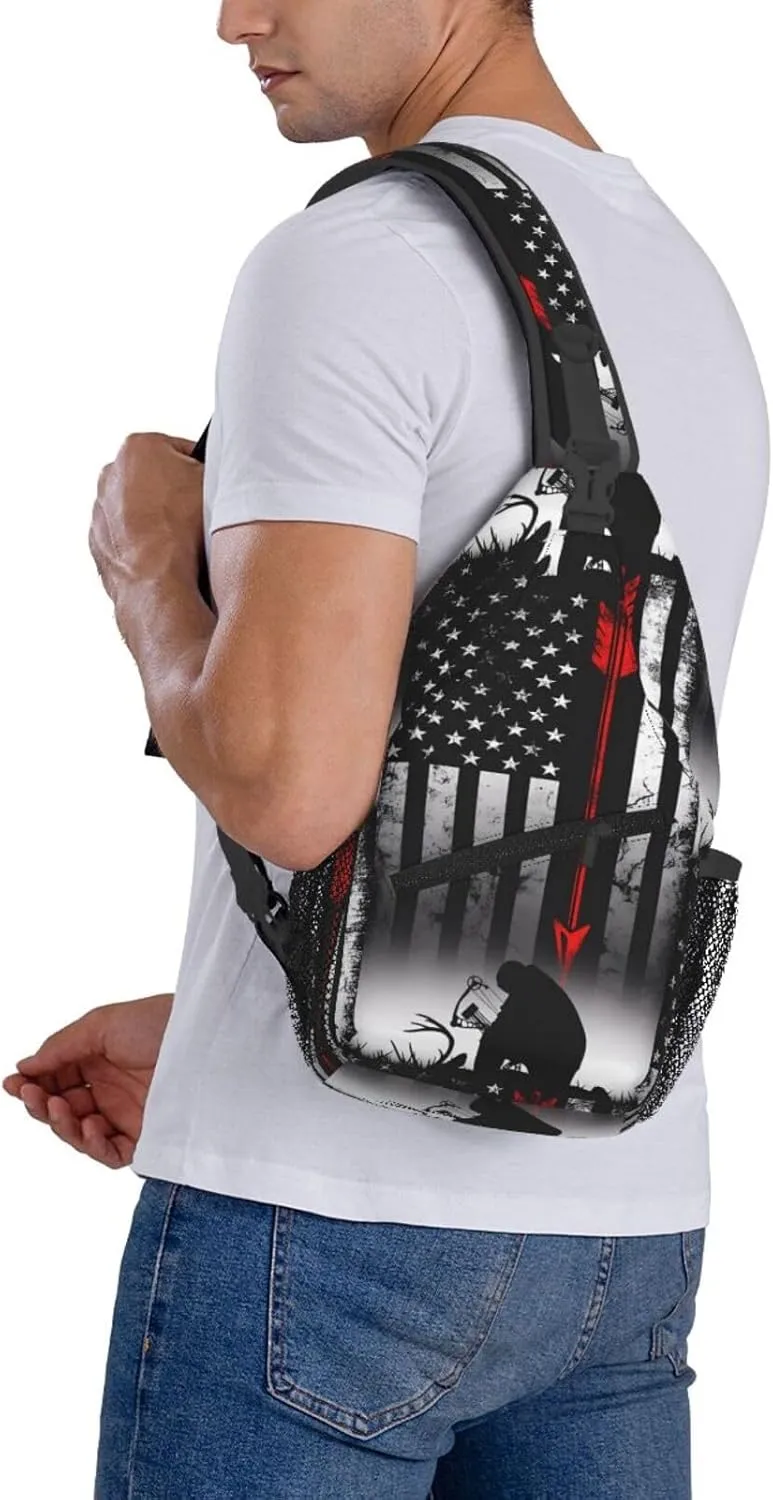 Chest Sling Bag Crossbody Shoulder Backpack Bag Gym Cycling Travel Hiking Daypack Cross Bag