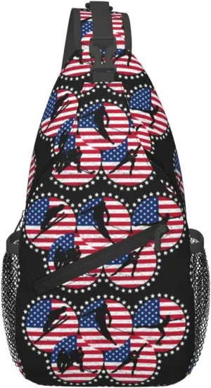Chest Sling Bag Crossbody Shoulder Backpack Bag Gym Cycling Travel Hiking Daypack Cross Bag