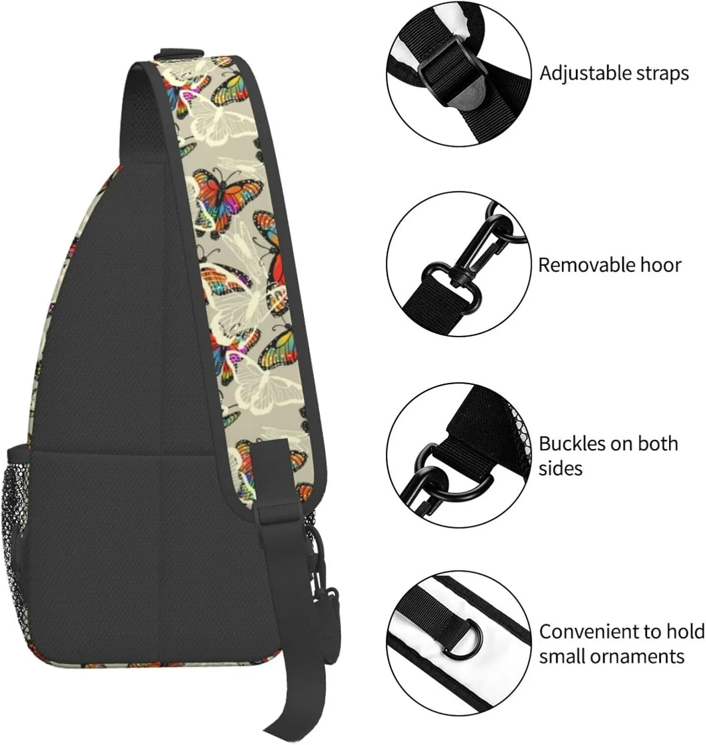 Chest Sling Bag Crossbody Shoulder Backpack Bag Gym Cycling Travel Hiking Daypack Cross Bag