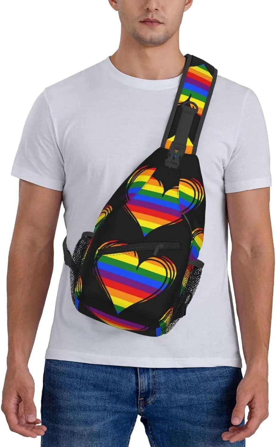 Chest Sling Bag Crossbody Shoulder Backpack Bag Gym Cycling Travel Hiking Daypack Cross Bag