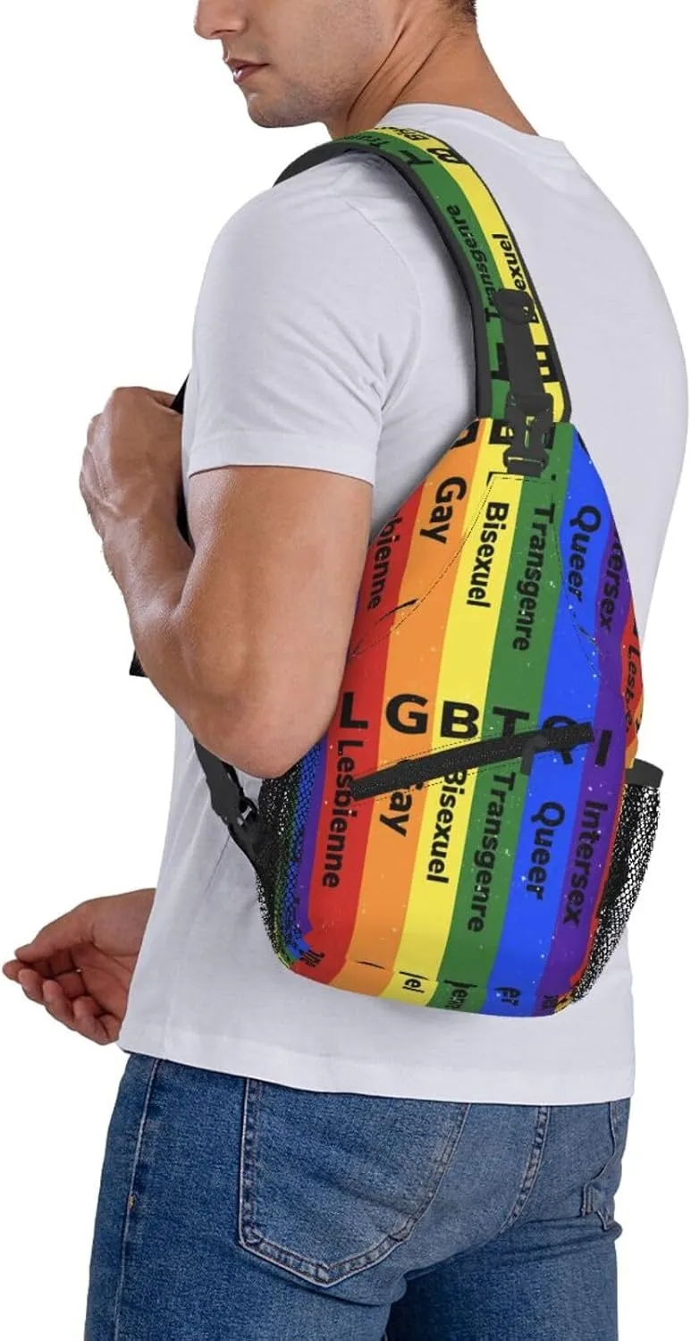 Chest Sling Bag Crossbody Shoulder Backpack Bag Gym Cycling Travel Hiking Daypack Cross Bag