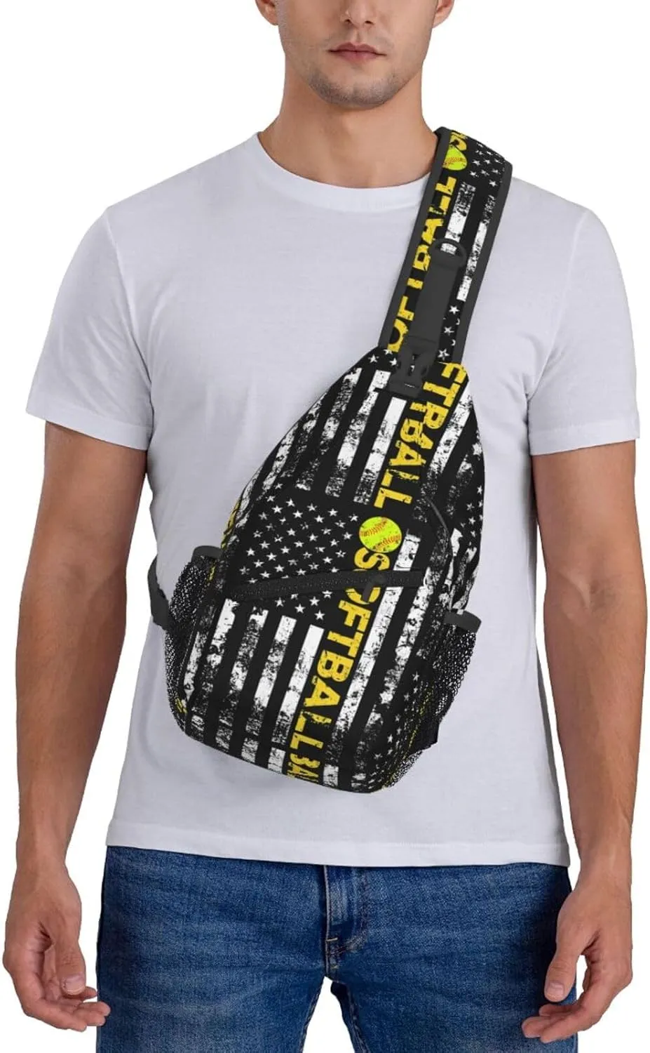 Chest Sling Bag Crossbody Shoulder Backpack Bag Gym Cycling Travel Hiking Daypack Cross Bag