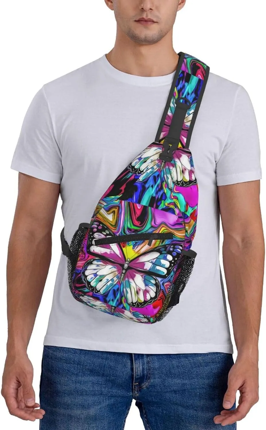 Chest Sling Bag Crossbody Shoulder Backpack Bag Gym Cycling Travel Hiking Daypack Cross Bag