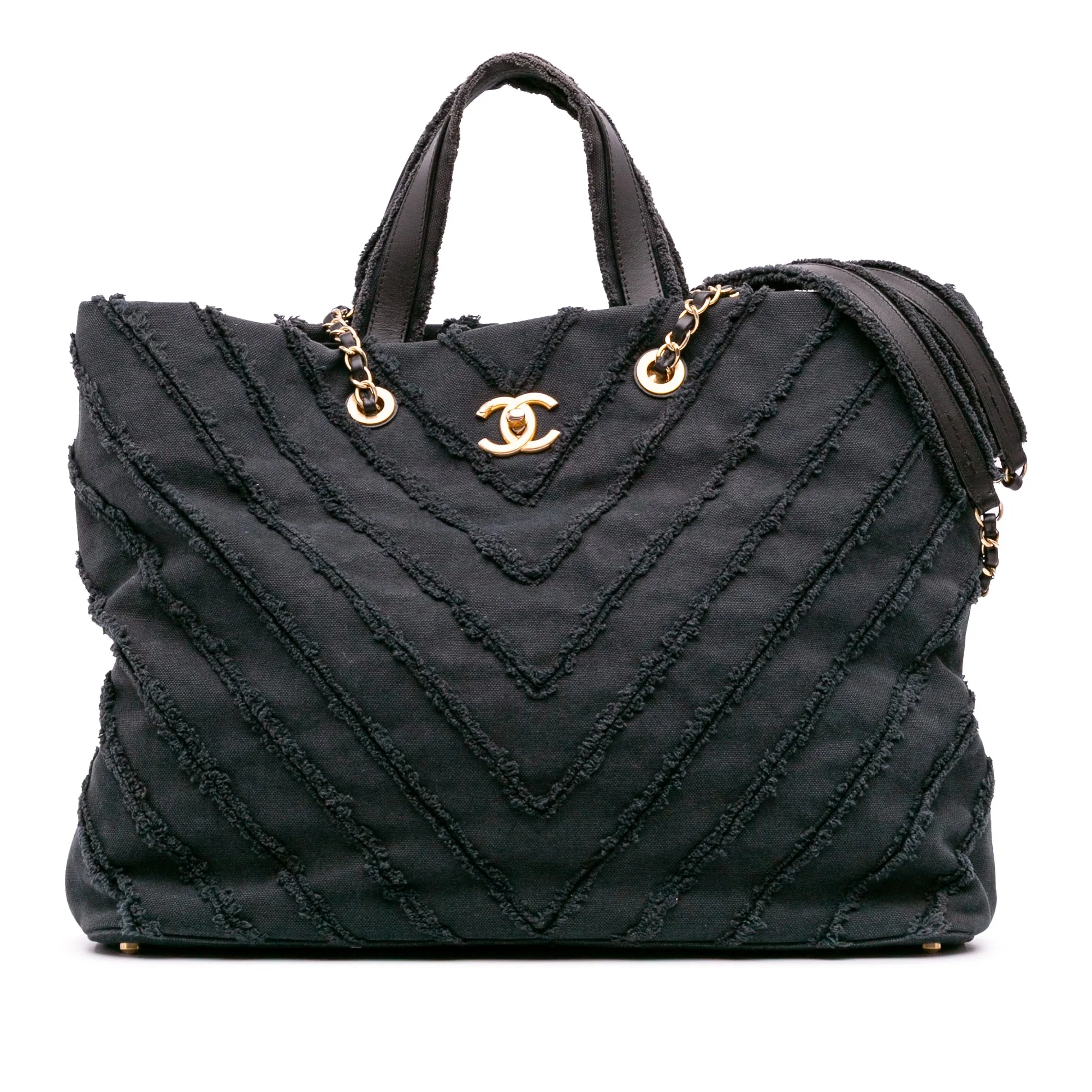 Chevron Canvas Cuba Patchwork Shopper Tote