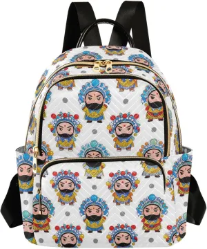 Chinese Cultural Roles Peking Opera 14 Inch women college backpack for women backpack for travel for business