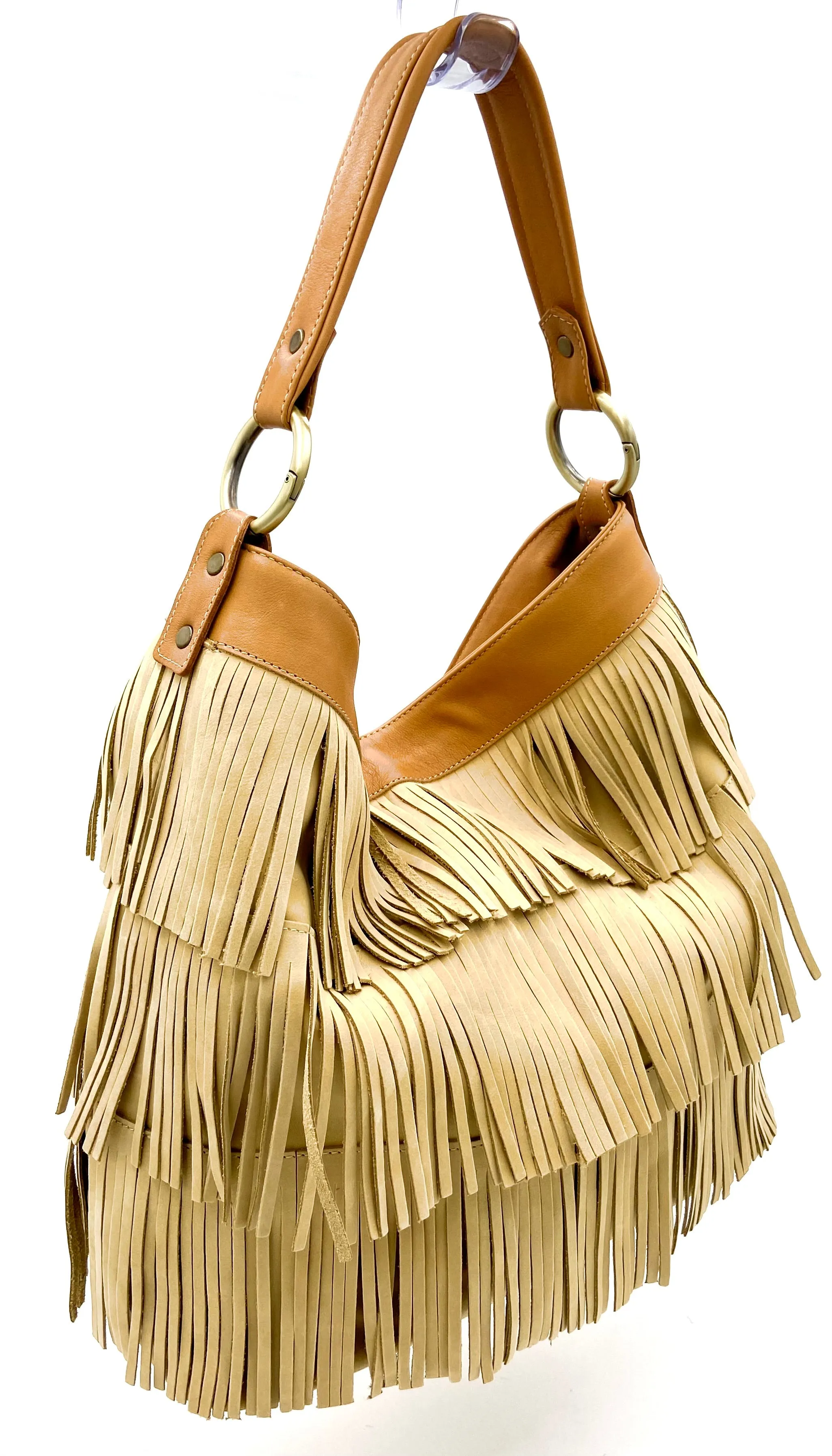 Chloe Hobo with fringes - Beige