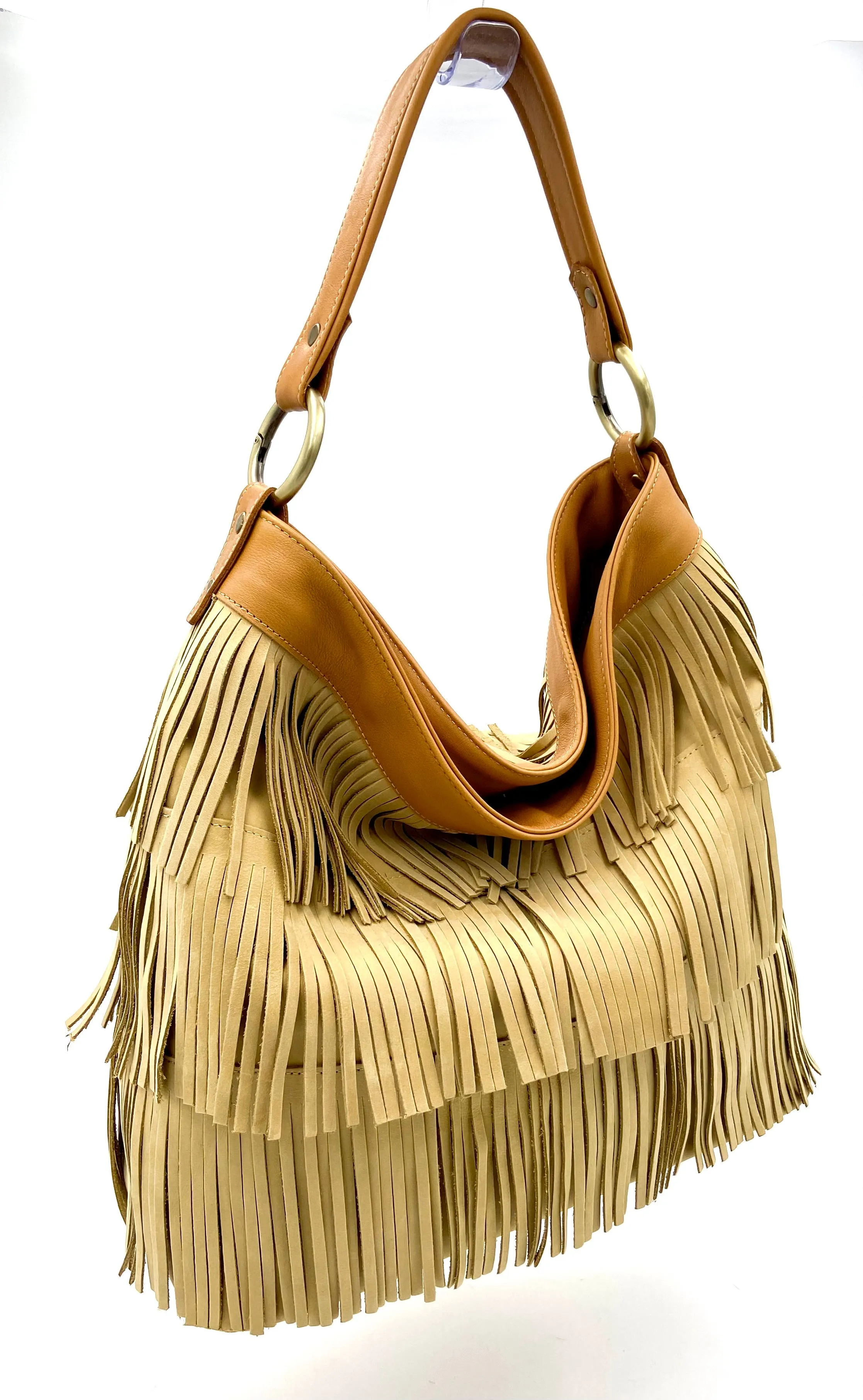Chloe Hobo with fringes - Beige