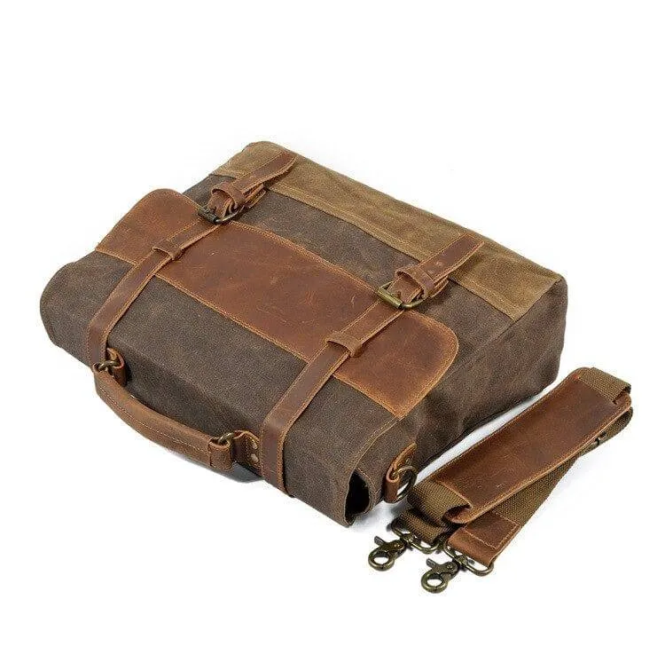 Classic Waxed Canvas Messenger Bag