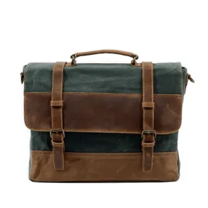Classic Waxed Canvas Messenger Bag