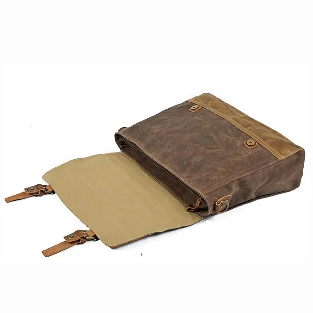 Classic Waxed Canvas Messenger Bag
