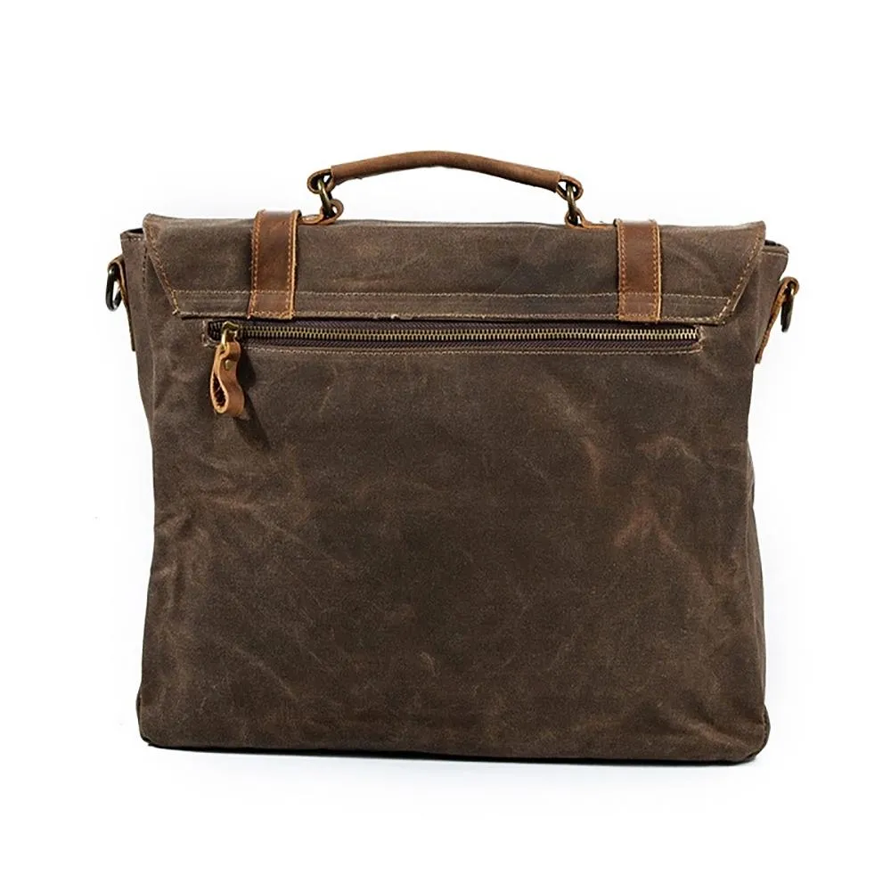 Classic Waxed Canvas Messenger Bag