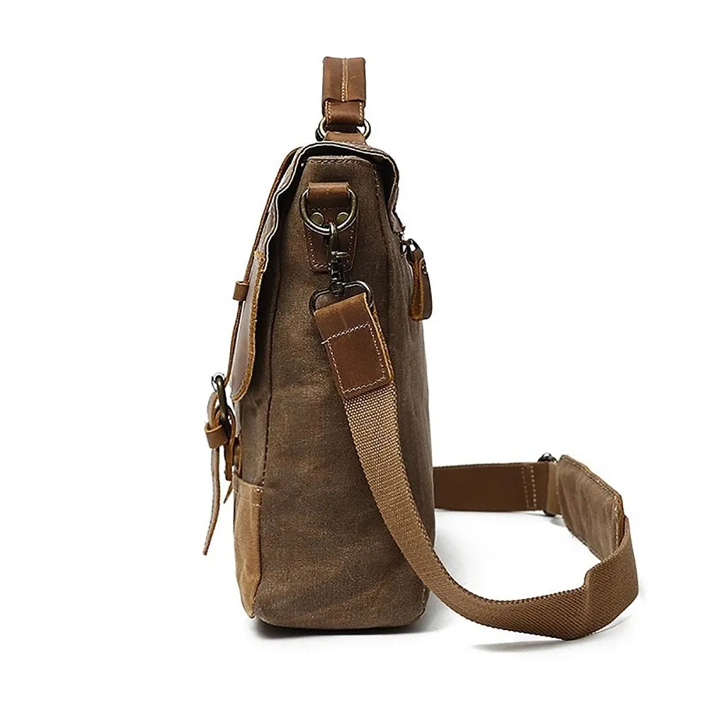 Classic Waxed Canvas Messenger Bag
