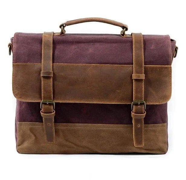 Classic Waxed Canvas Messenger Bag