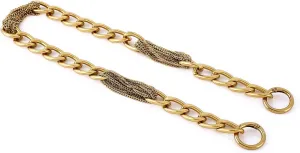 Classy Metal Tassels Bag Chains Purse Handles Shoulder Strap Replacement Charms Accessories (Antique Gold Small 24'')