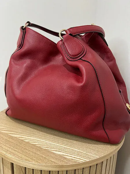 Coach Edie Hobo Tote, Red