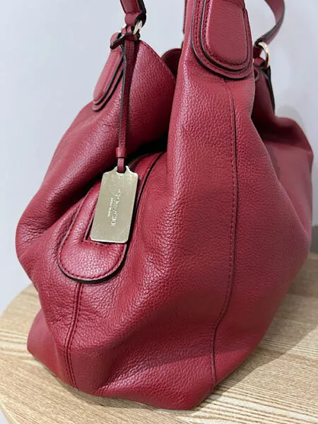Coach Edie Hobo Tote, Red