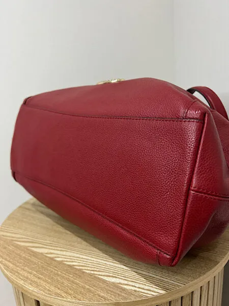 Coach Edie Hobo Tote, Red