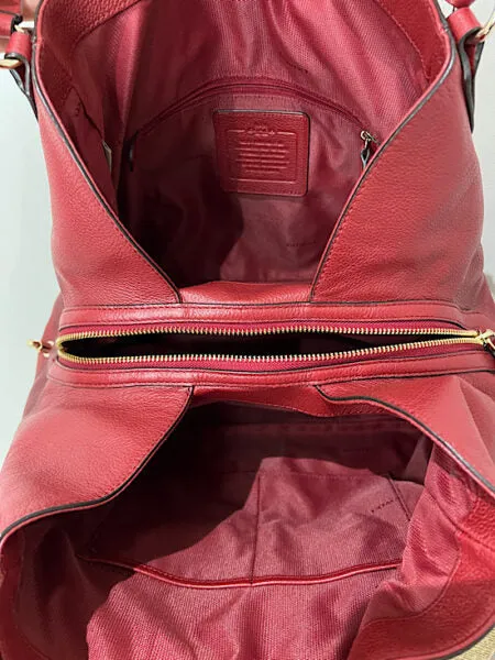 Coach Edie Hobo Tote, Red