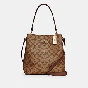 COACH Town Bucket Bag/Tote Bag with Detachable Strap for Shoulder/Crossbody Wear