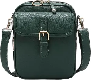Collaboraten1 Crossbody Leather Bag, UrvashiCrossbody Bag, Vintage Double Layer Large Capacity Mini Cross Body Bags