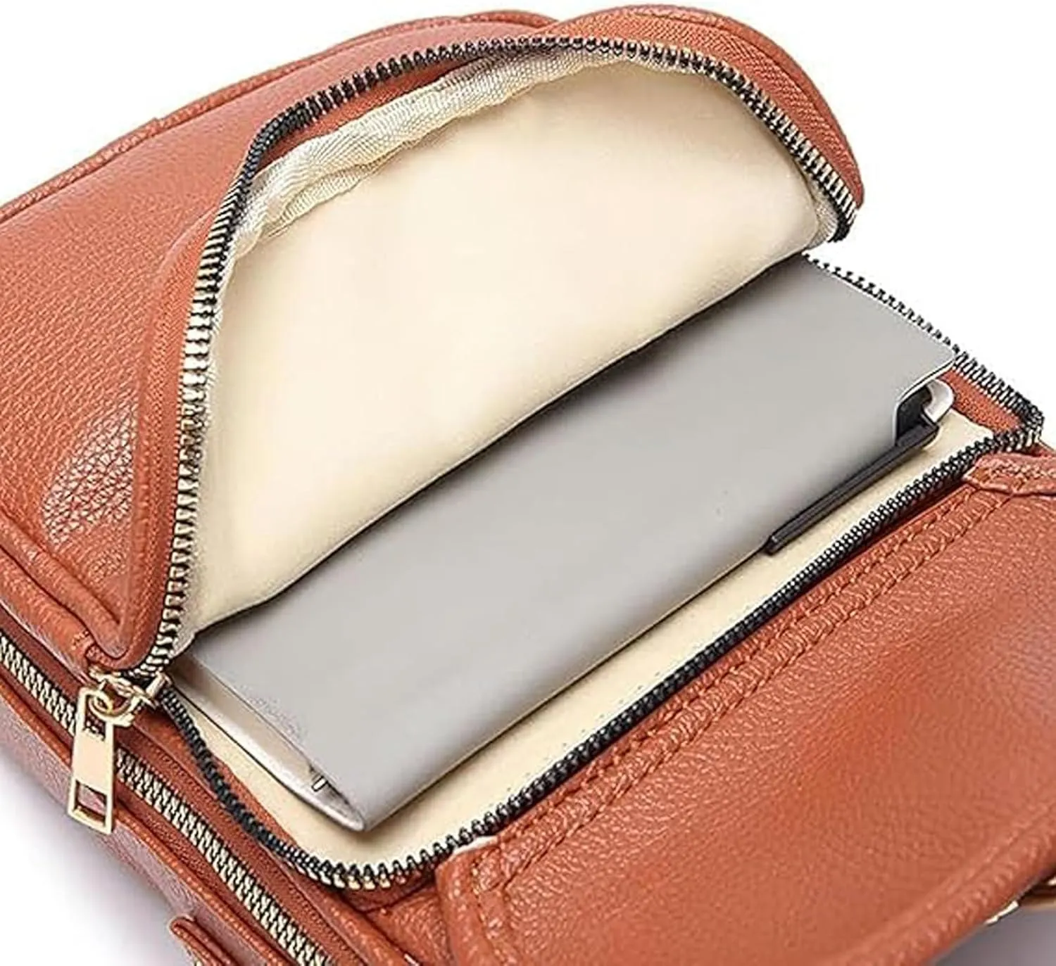 Collaboraten1 Crossbody Leather Bag, UrvashiCrossbody Bag, Vintage Double Layer Large Capacity Mini Cross Body Bags