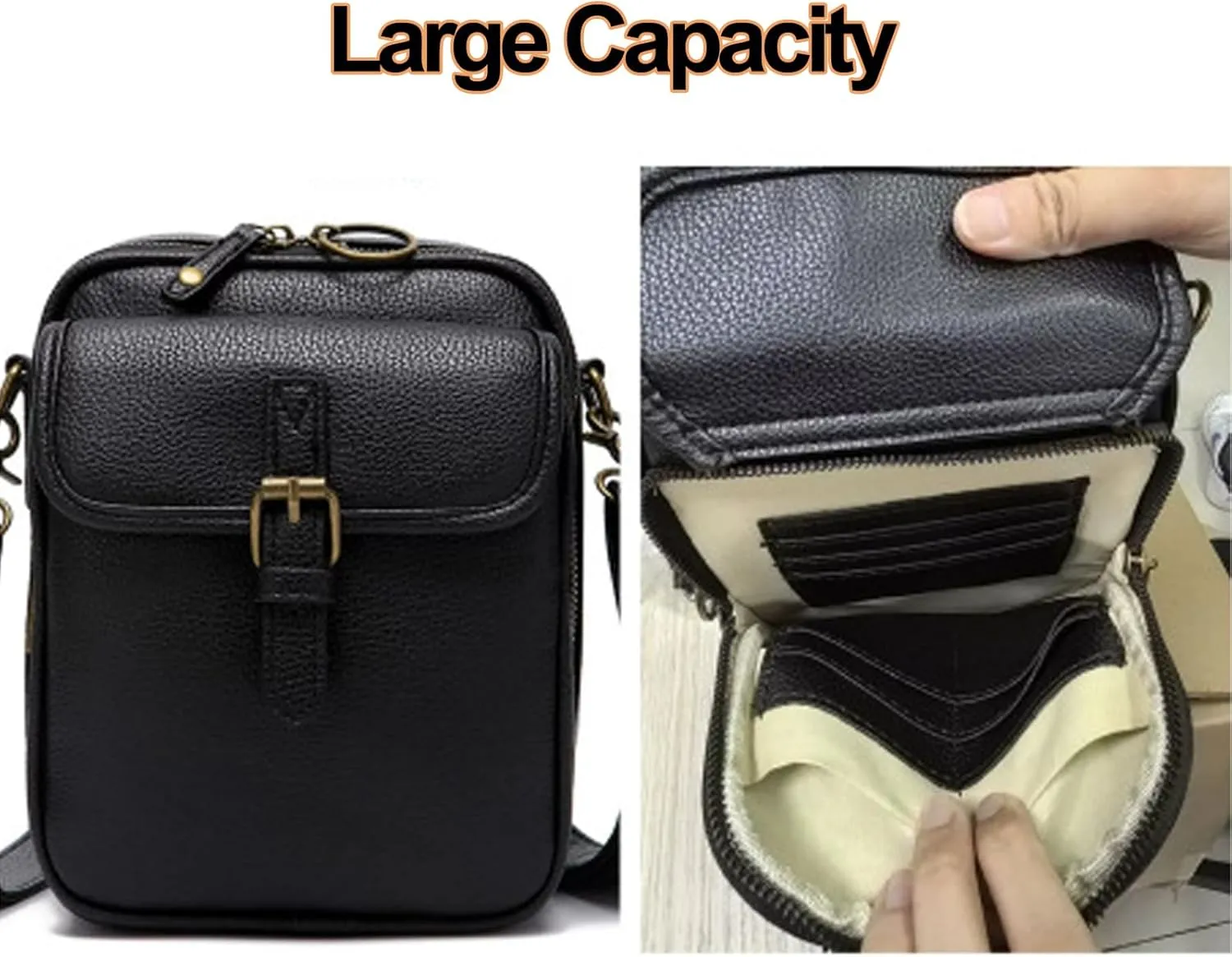 Collaboraten1 Crossbody Leather Bag,Urvashi Crossbody Leather Bag,Tojoyride Crossbody Bag,Small Crossbody Bags for Women Men