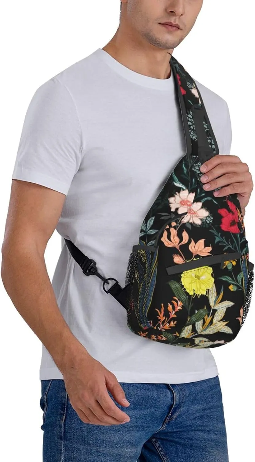 Color Octopus Crossbody Bag Chest Shoulder Bag Small Casual Backpack Suitable For Women Men Hiking