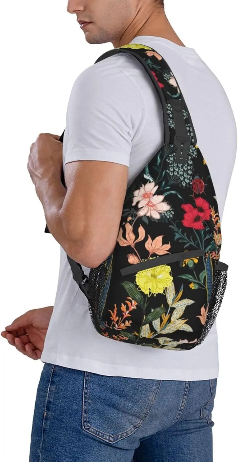 Color Octopus Crossbody Bag Chest Shoulder Bag Small Casual Backpack Suitable For Women Men Hiking