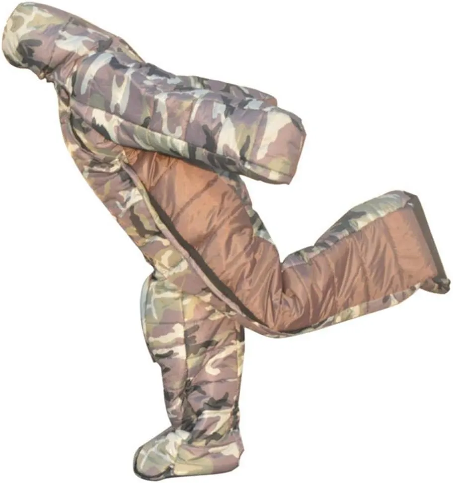 Complete Portable Sleeping Bag with Zippers for Outdoor Camping, Multicolor, M