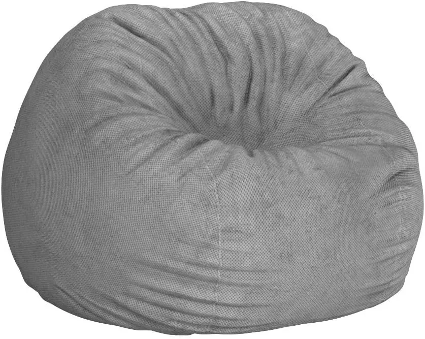 CordaRoy's Chenille Bean Bag-Convertible Bean Bag Chair&Bed-Machine-Washable Chenille Fabric Cover-for Basement,Living Room,Game Room,Dorm & More - Full Size - Charcoal | Made in The USA