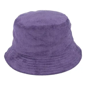 Corduroy Bucket Hat In Purple - Carbon 212