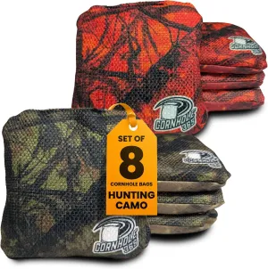 Cornhole365 - Stick & Slide - Professional Corn Hole Bag - Heavy-Duty Double-Stitched Polyester Fabric & Resin Filling for All-Weather - Versatile Regulation Size Cornhole Bean Bags - Set of 8