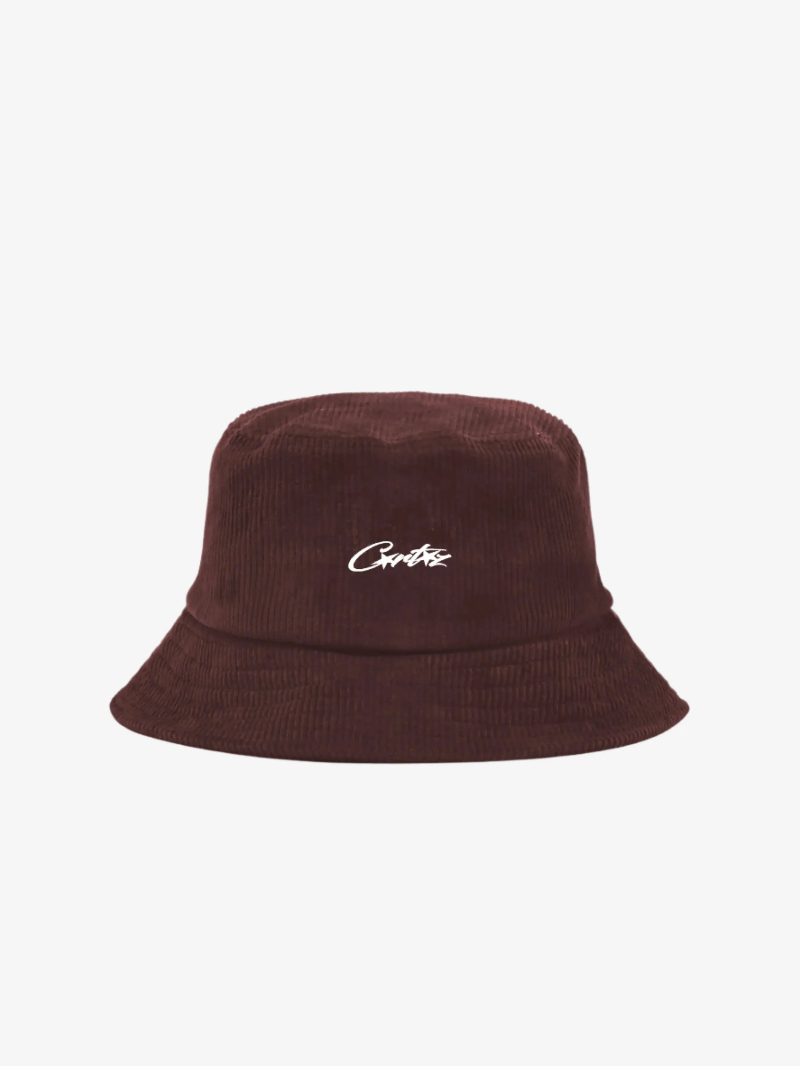 Corteiz Allstarz Corduroy Bucket Hat Brown