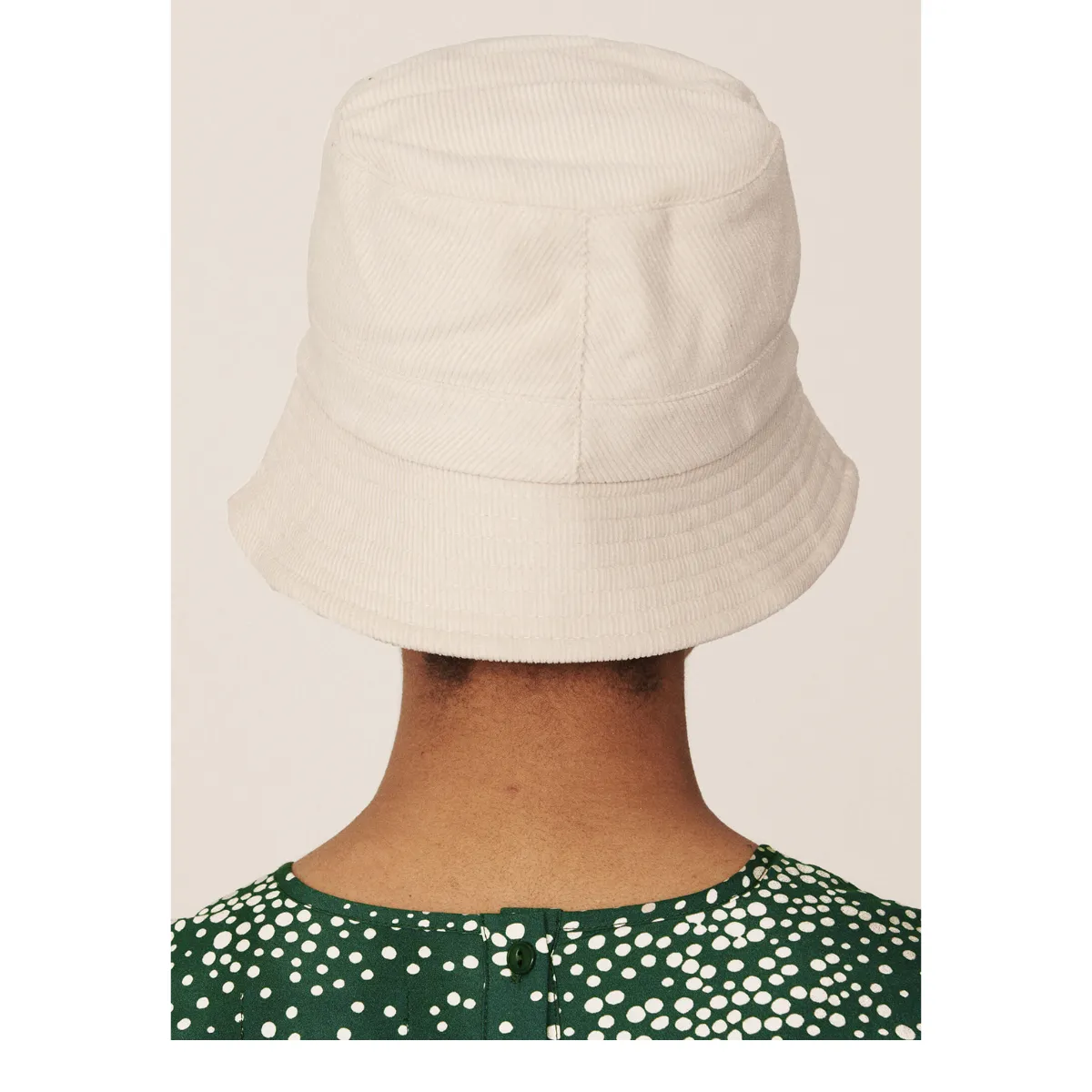 Cotton Corduroy Bucket Hat Stone