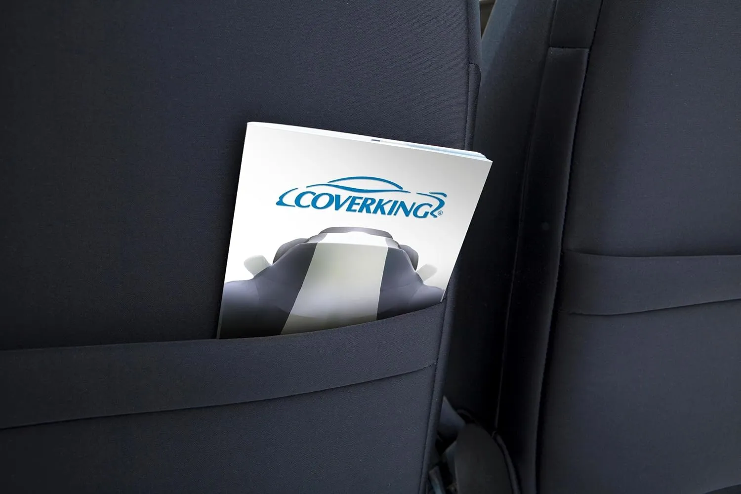 Coverking Custom Fit 50/50 Bucket Seat Cover for Select Ford Mustang Models - Alcantara (Beige)
