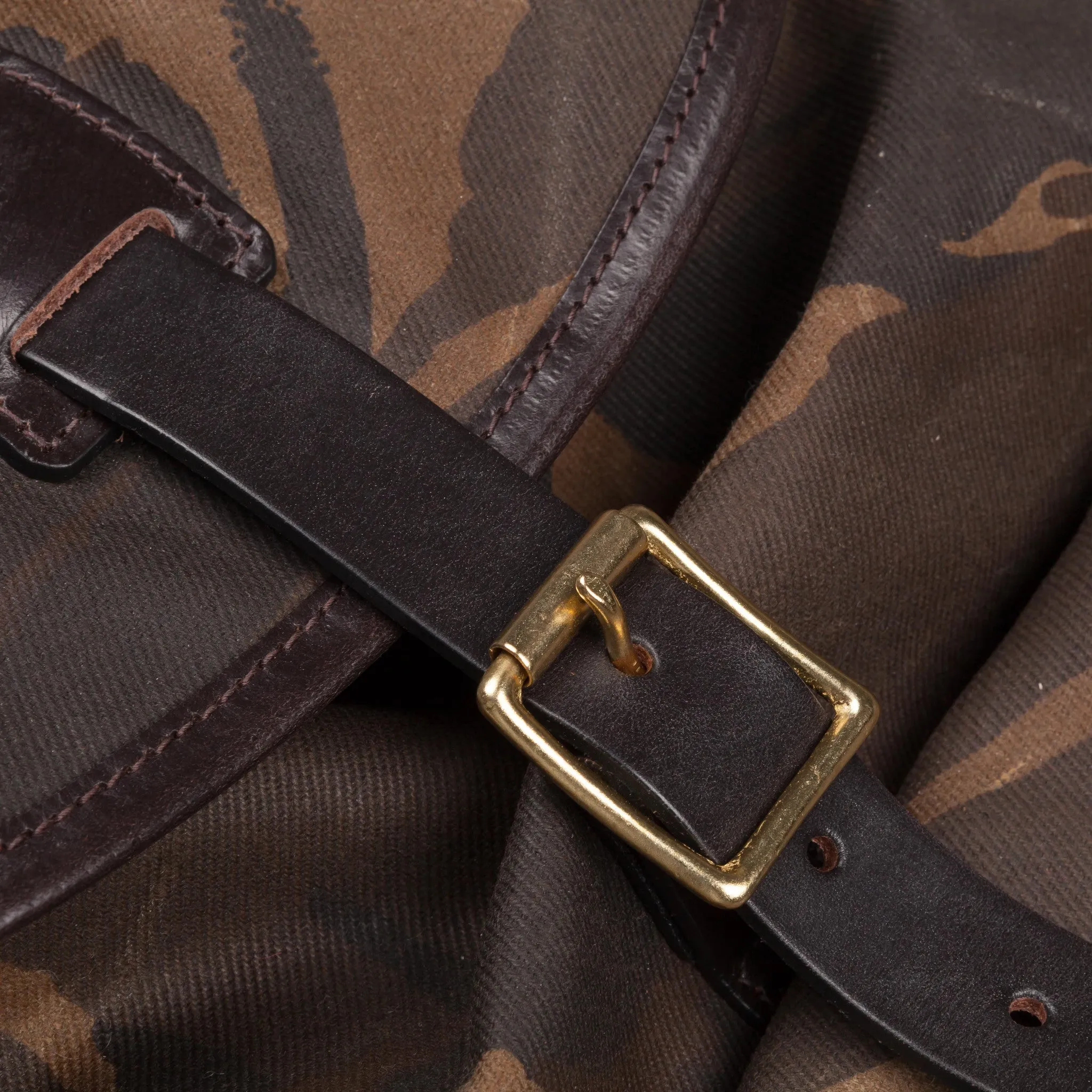 Croots Drawstring rucksack  Waxed Camouflage