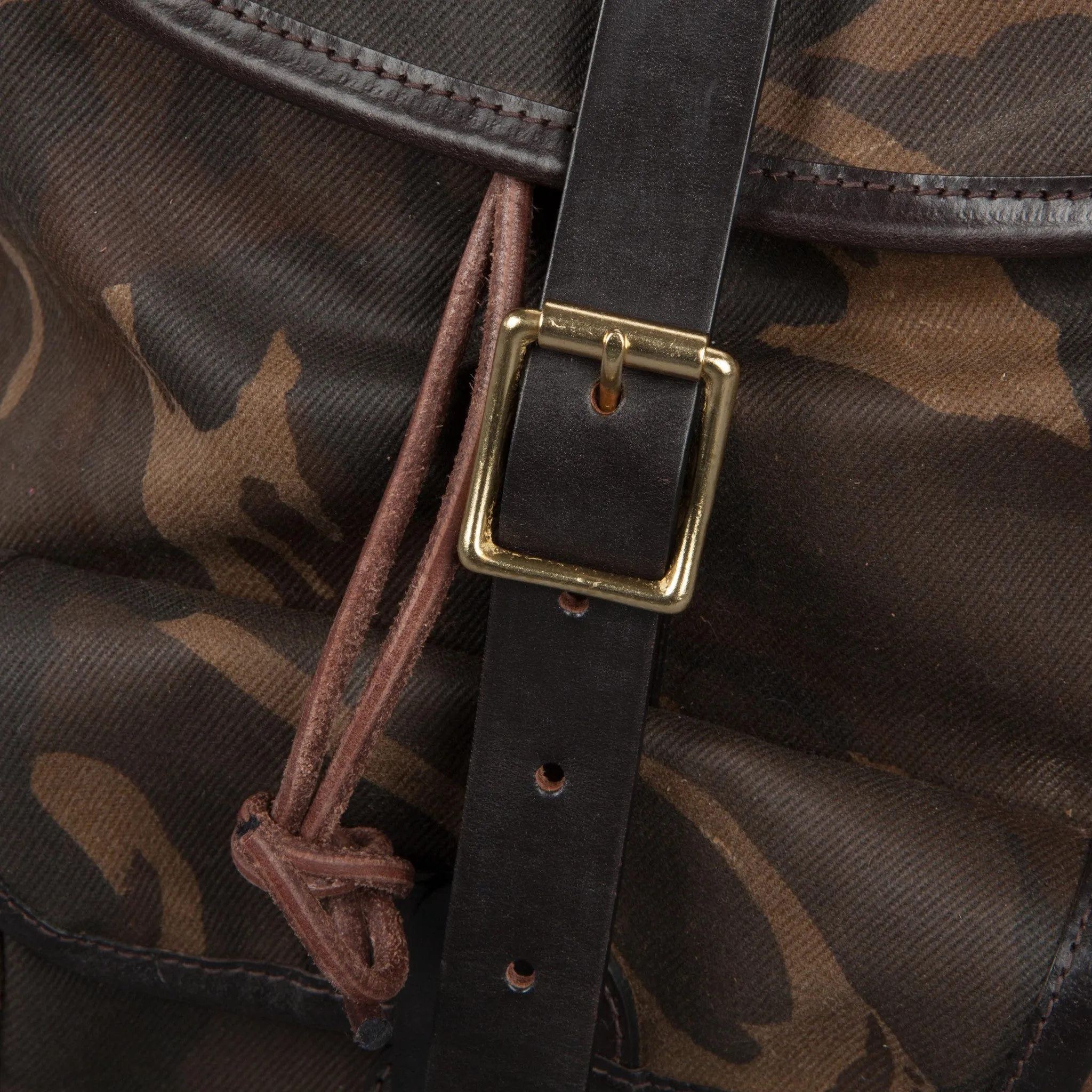 Croots Drawstring rucksack  Waxed Camouflage