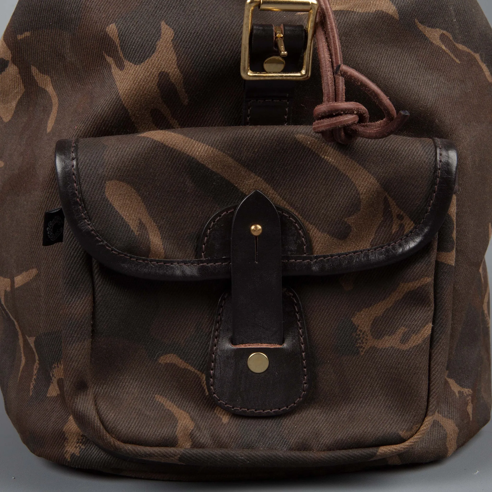 Croots Drawstring rucksack  Waxed Camouflage