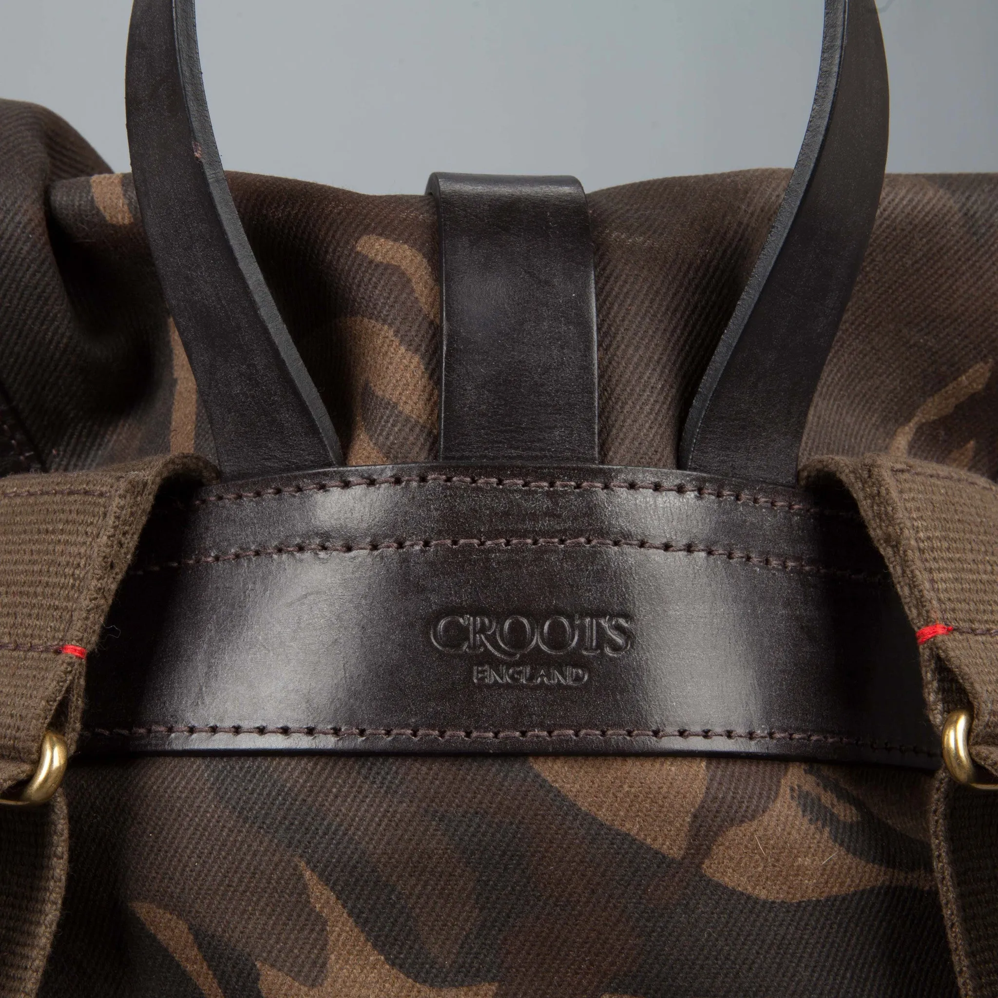 Croots Drawstring rucksack  Waxed Camouflage