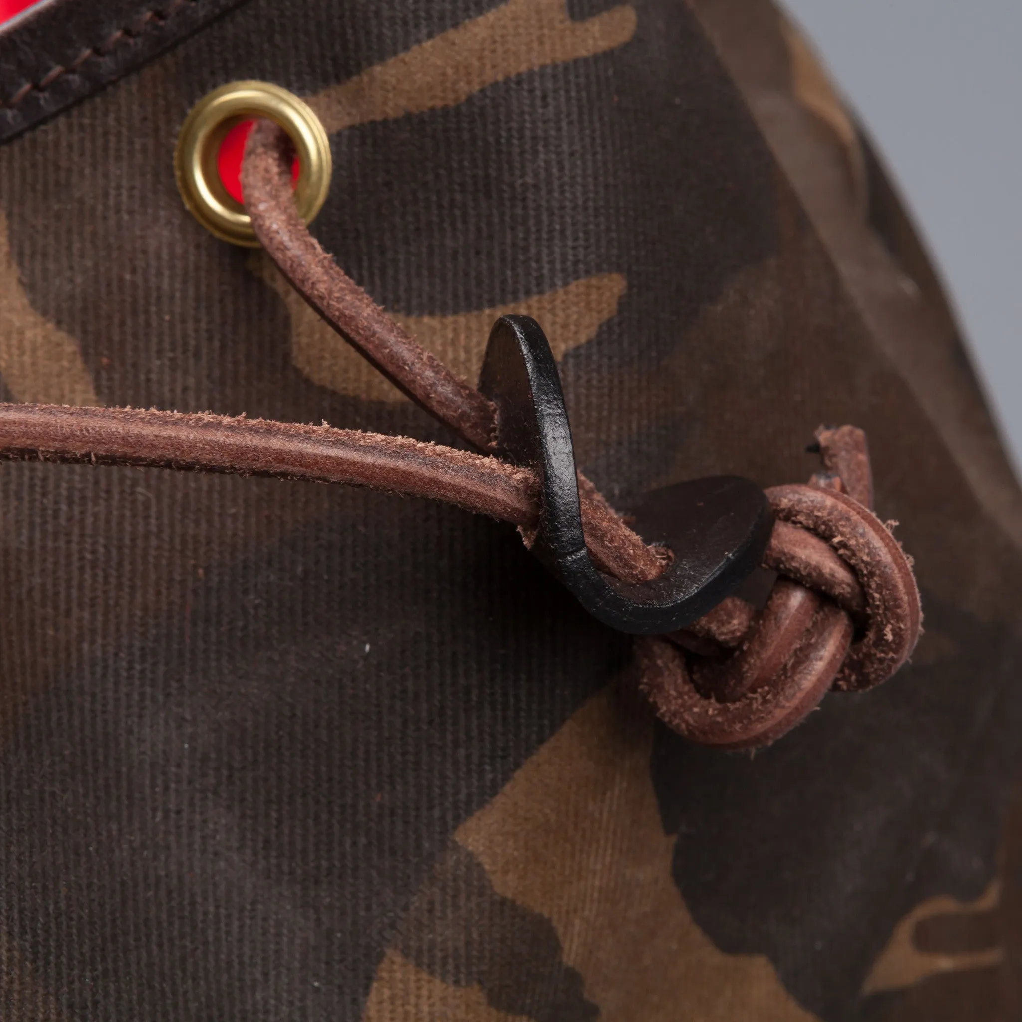 Croots Drawstring rucksack  Waxed Camouflage