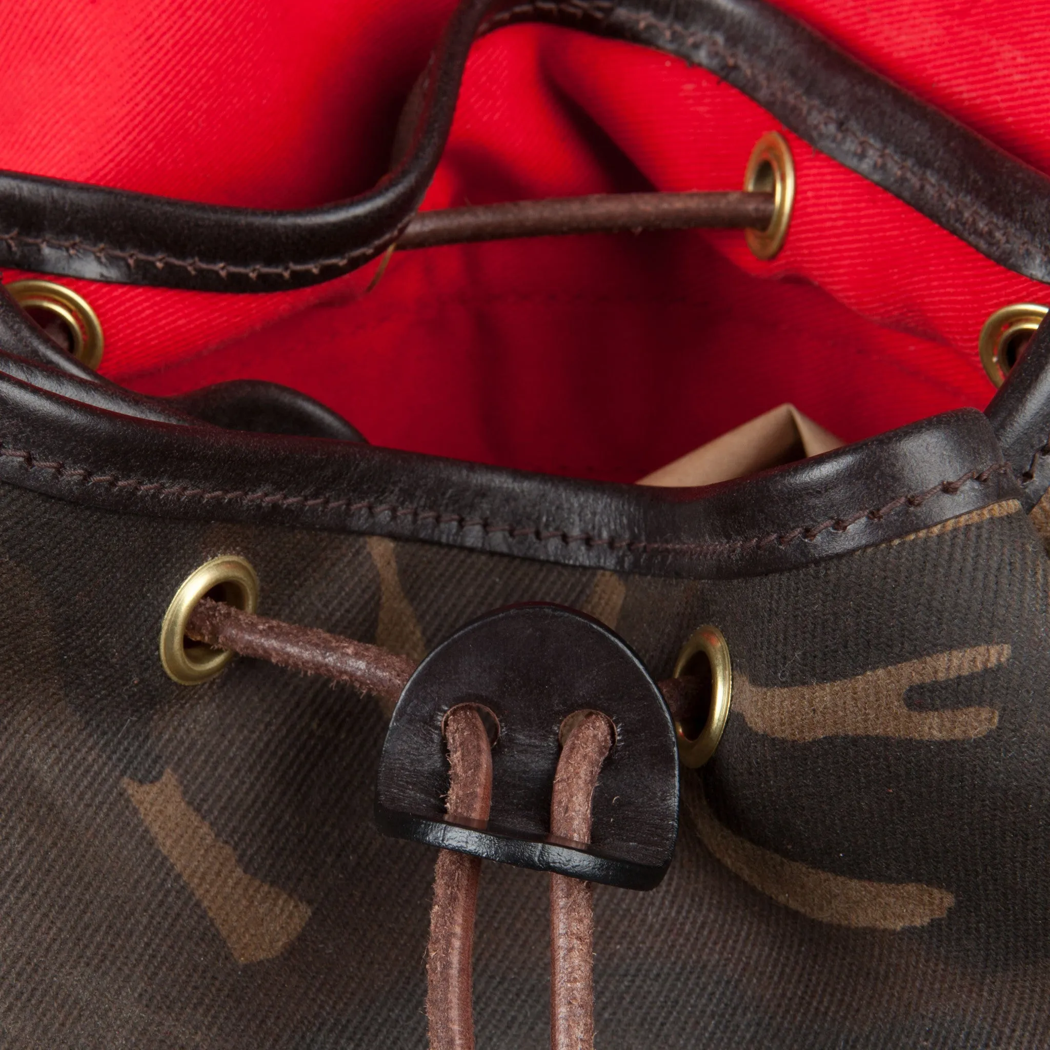 Croots Drawstring rucksack  Waxed Camouflage