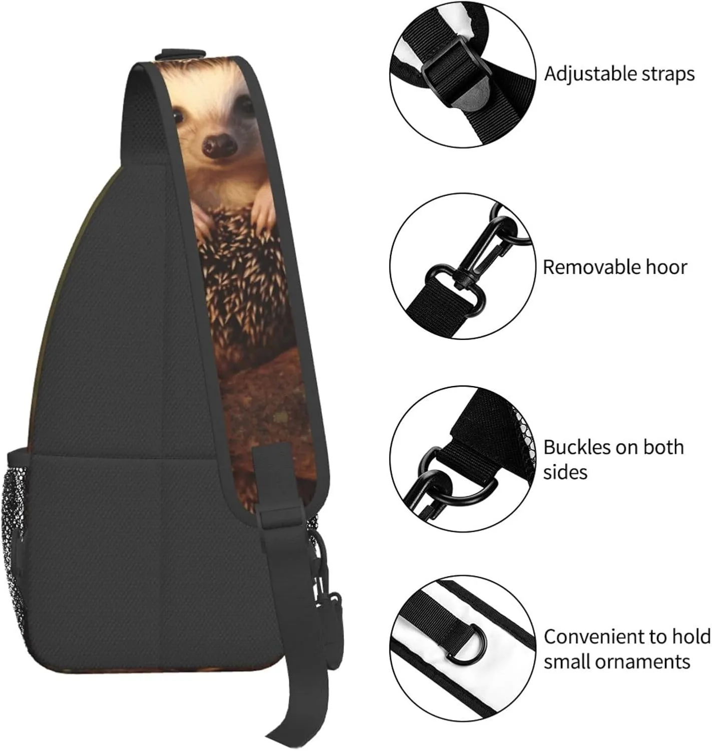 Cross Chest Bag Diagonally Sling Backpack Crossbody Shoulder Bag Beautiful Butterfly Sling Bag Travel Hiking Daypack