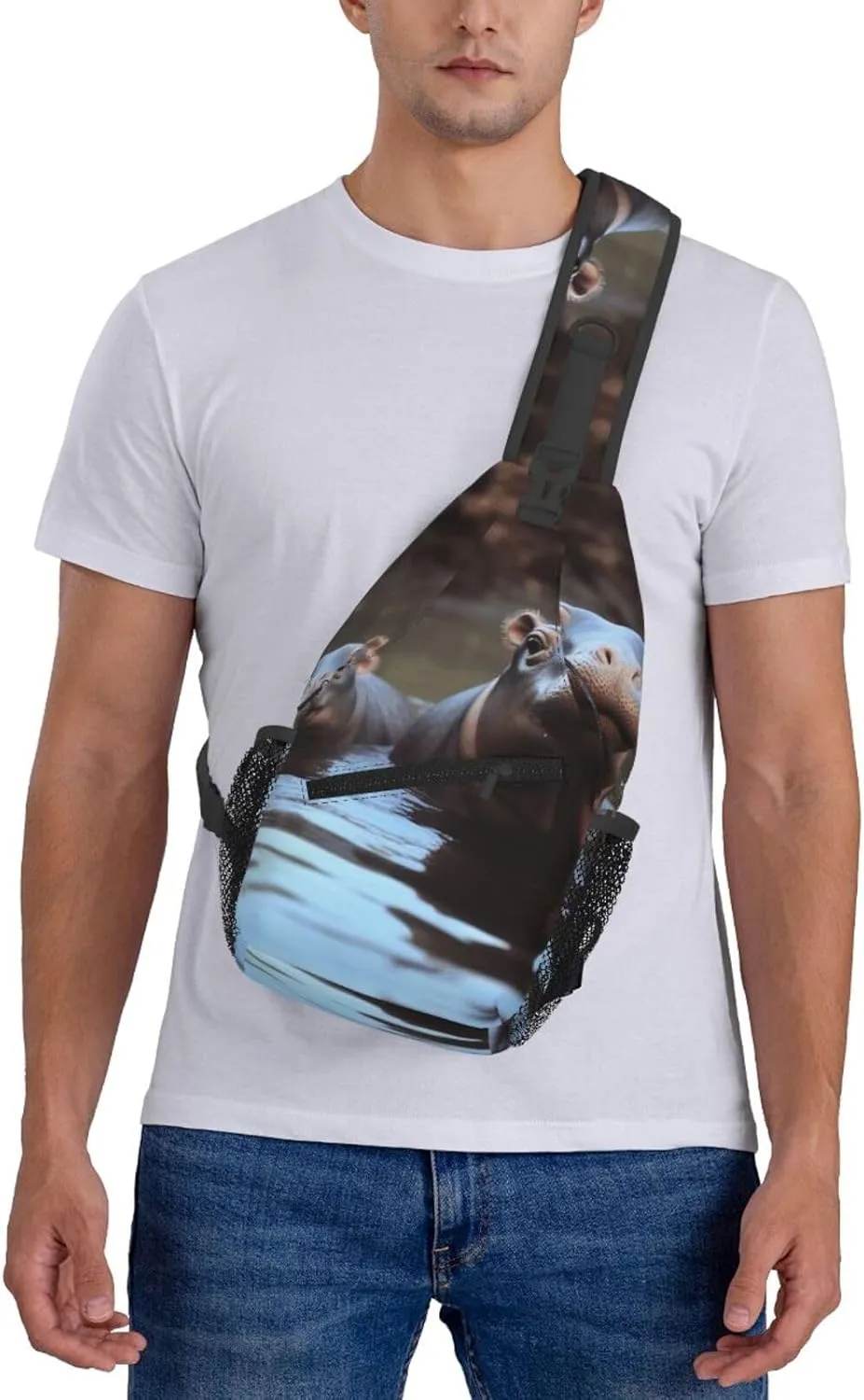 Cross Chest Bag Diagonally Sling Backpack Crossbody Shoulder Bag Beautiful Butterfly Sling Bag Travel Hiking Daypack