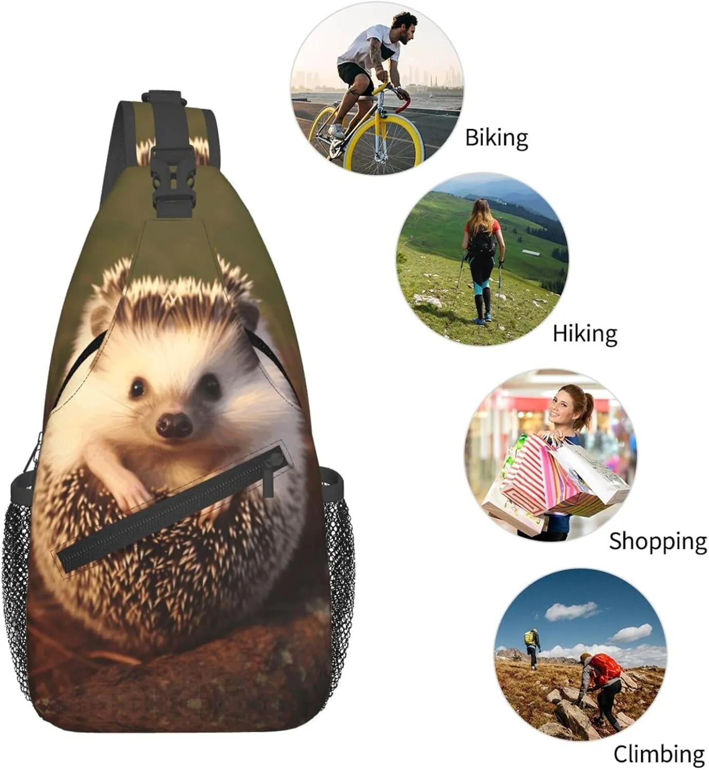 Cross Chest Bag Diagonally Sling Backpack Crossbody Shoulder Bag Beautiful Butterfly Sling Bag Travel Hiking Daypack